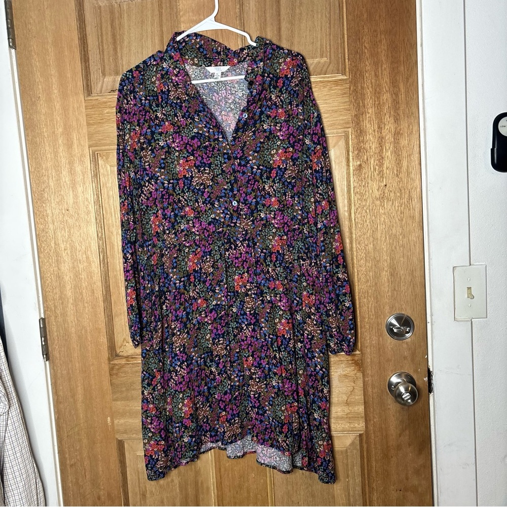 Time and Tru women’s boho Multicolor Floral Blouse size‎ XL
